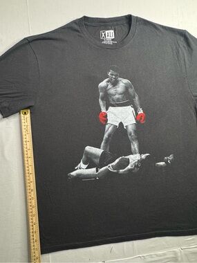 Alia Black Boxing Graphic Polo Shirt with Red Gloves